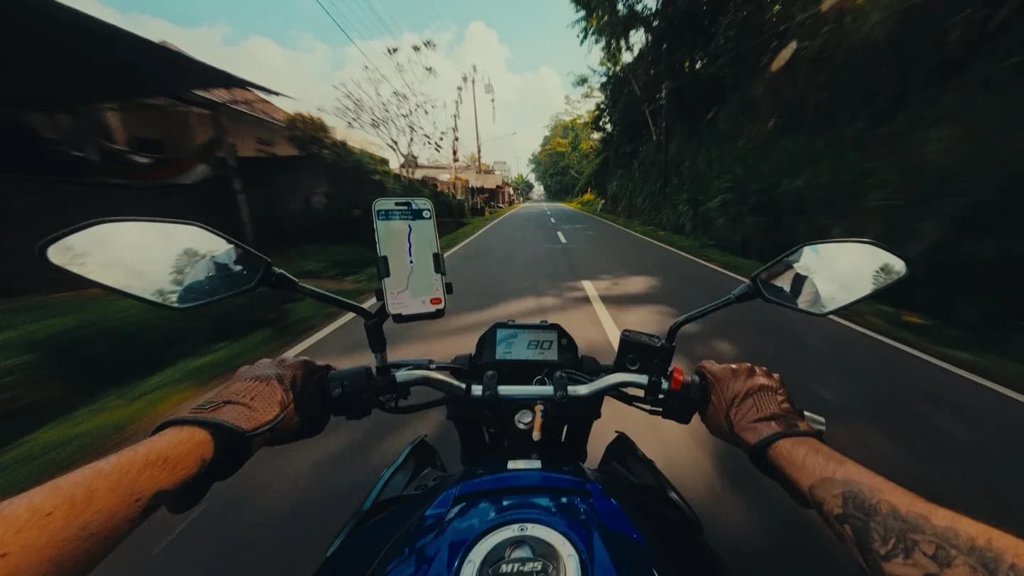 Action: the same frame in log and with the look