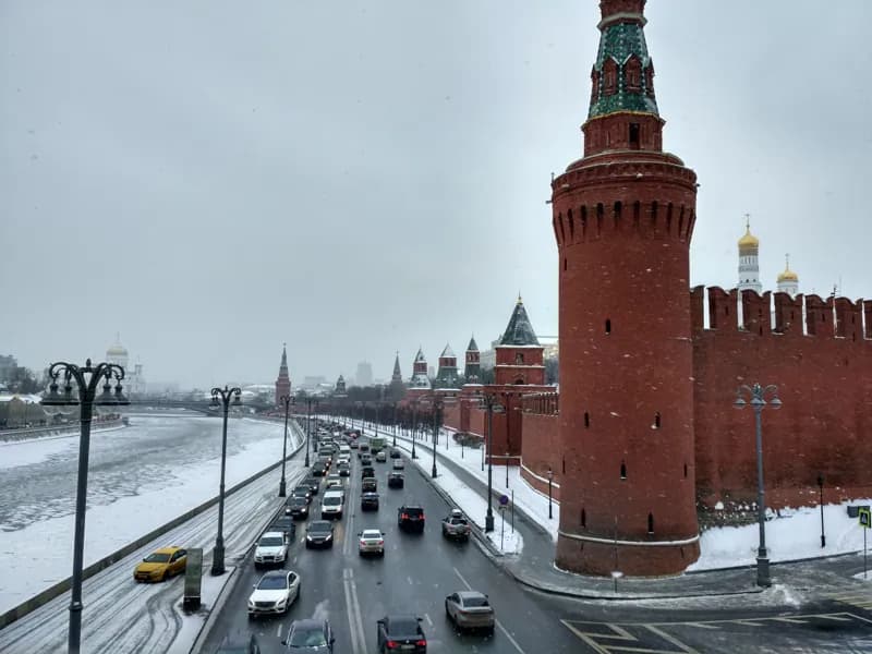 Москва, Россия — уличная фотография, декабрь 2016