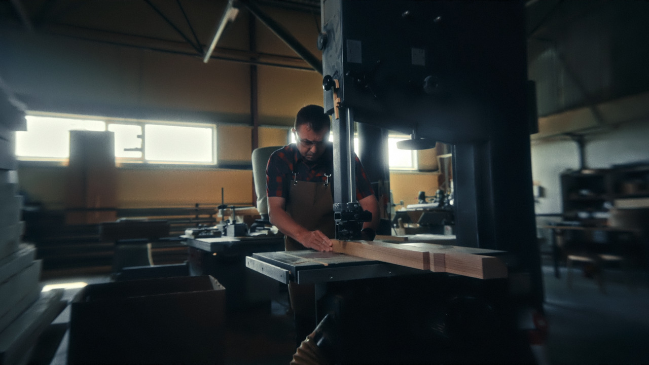 CINQUE. Furniture maker: still from the film 4