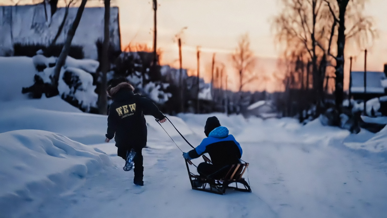 Tourism promo. A town in four seasons: still from the film 2